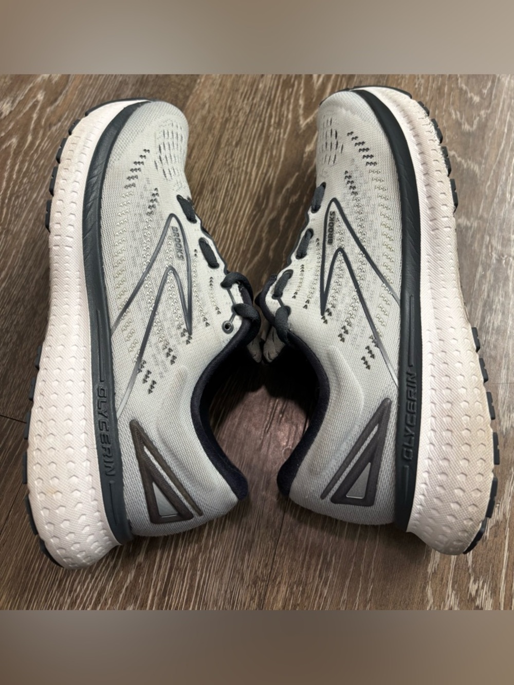 BROOKS GLYCERIN 19 women’s size 8 medium (B) Grey/Ombre/White - Picture 6 of 13